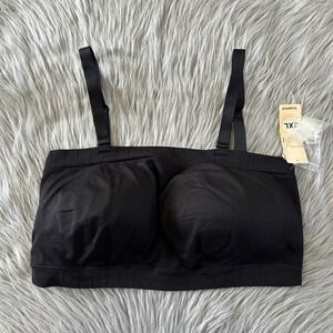 Truekind Wireless Convertible Strapless Bandeau Bra Womens Size‎ 3XL Black